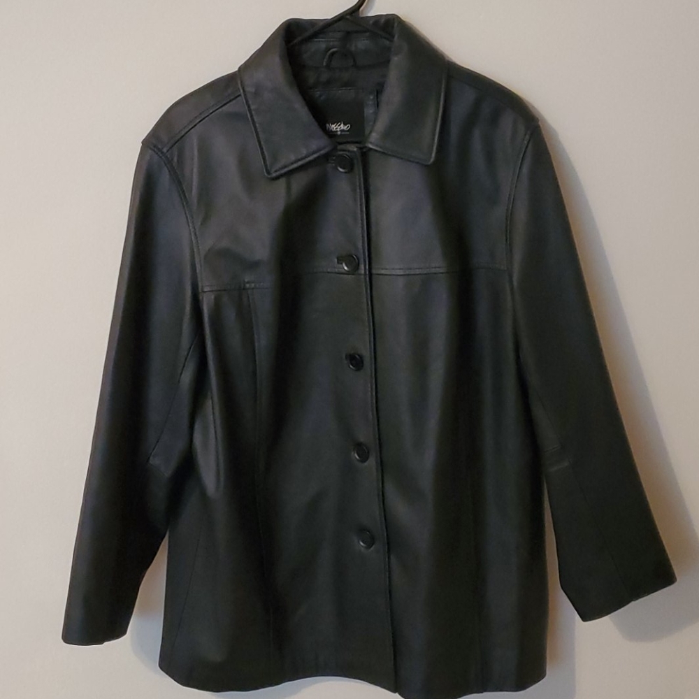 Mossimo black leather jacket